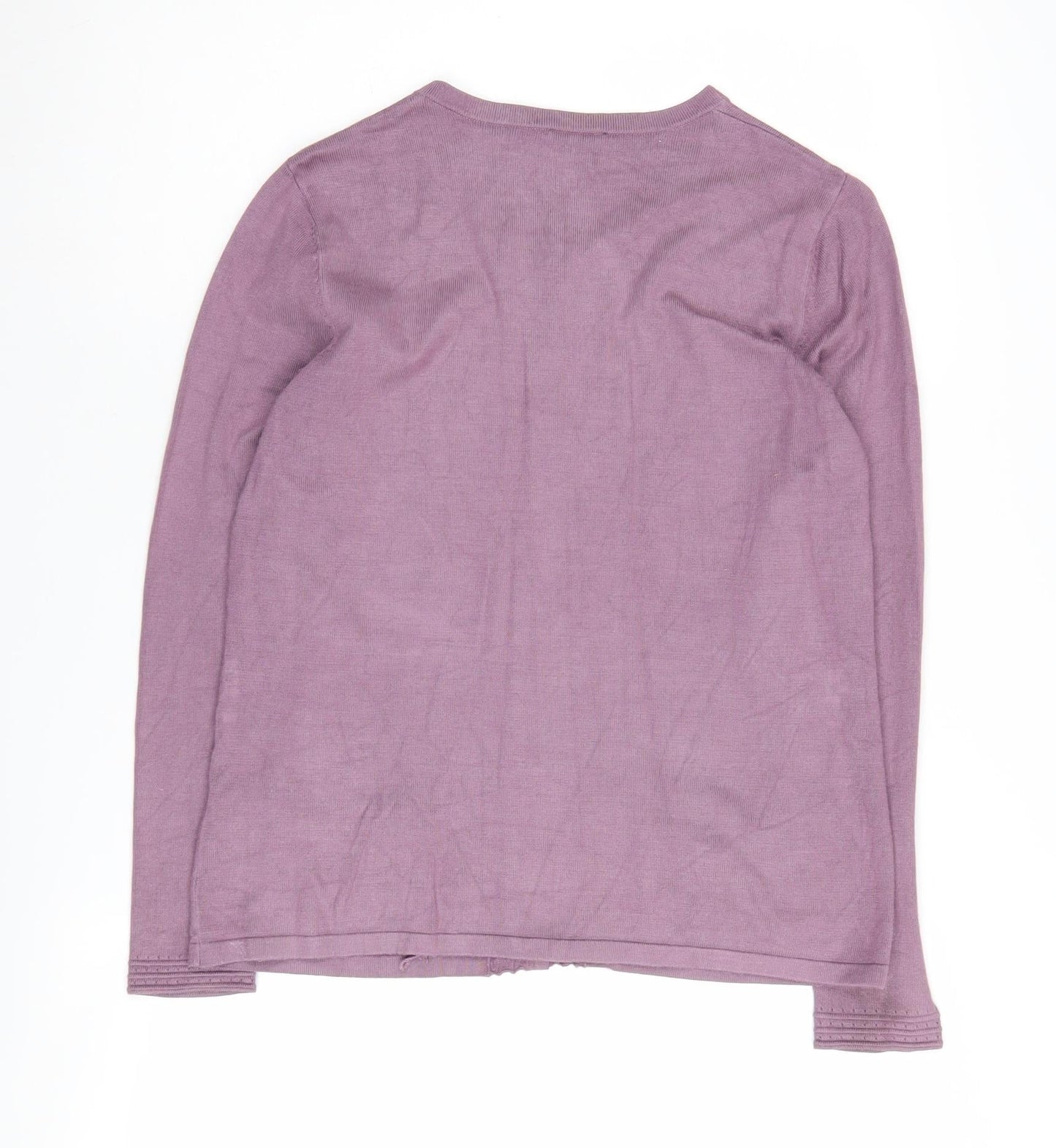 Eastex Women's Purple Cardigan Size 10 Round Neck