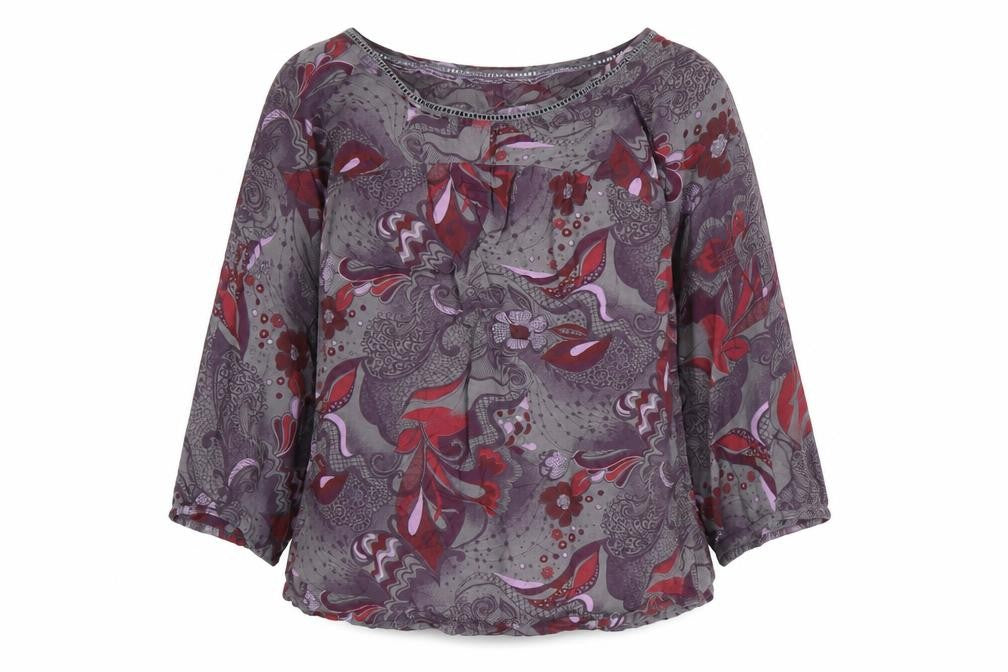 Womens UK Size 10 Fat Face Multicoloured Tunic Blouse