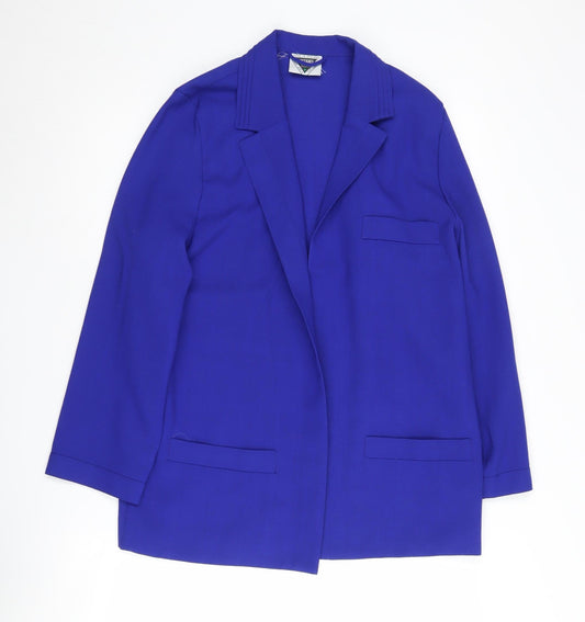 Jacques Vert Women's Blue Blazer Size 12 Lined Elegant