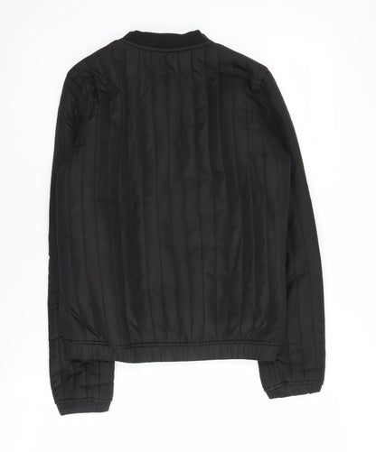 Jacqueline de Yong Women's Black XS Quilted Bomber Jacket