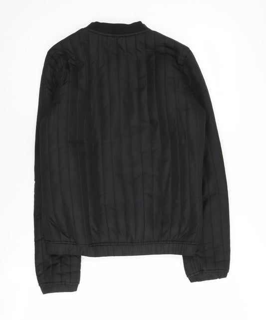 Jacqueline de Yong Women's Black XS Quilted Bomber Jacket