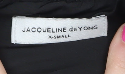 Jacqueline de Yong Women's Black XS Quilted Bomber Jacket