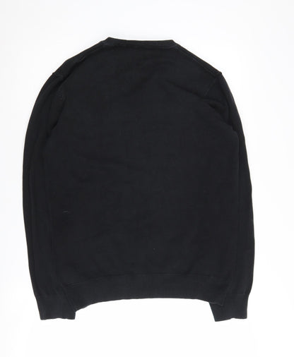 Jack & Jones Men’s Black V-Neck Pullover Jumper L