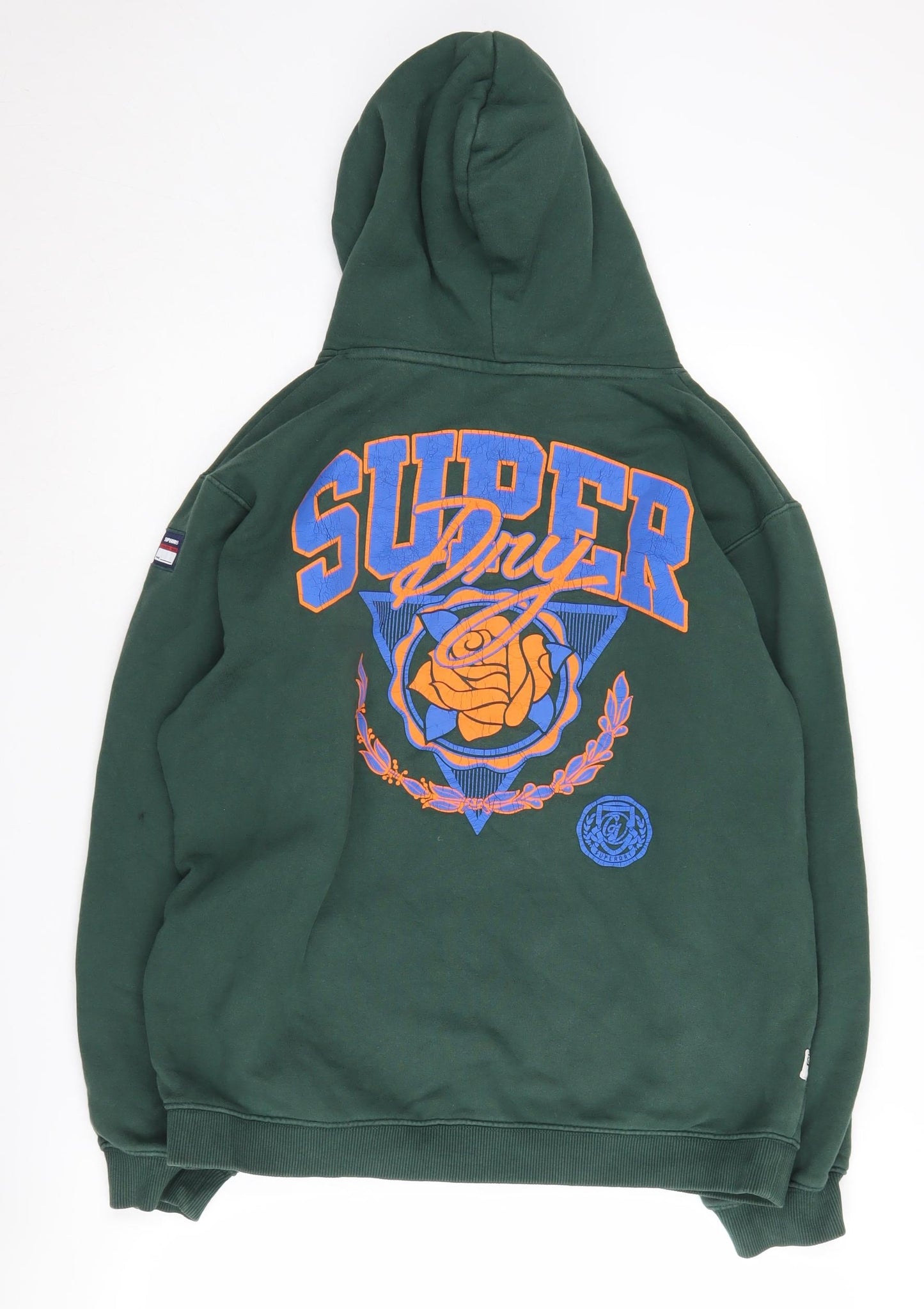 Superdry Men’s Green Graphic Print Hoodie XS