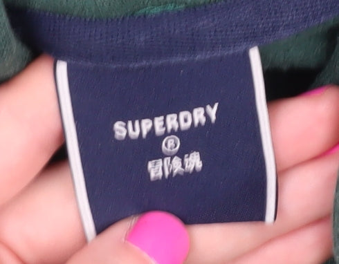 Superdry Men’s Green Graphic Print Hoodie XS