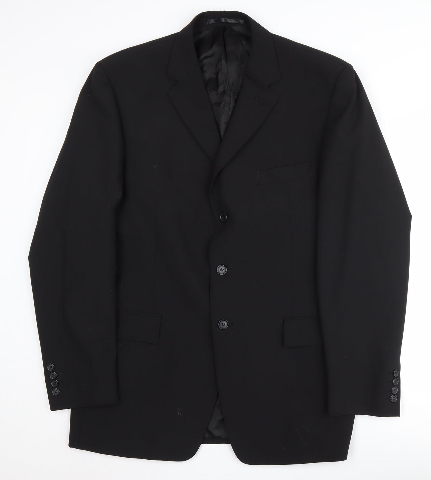 Mens UK Size 42 Moss Regular Black Suit Jacket