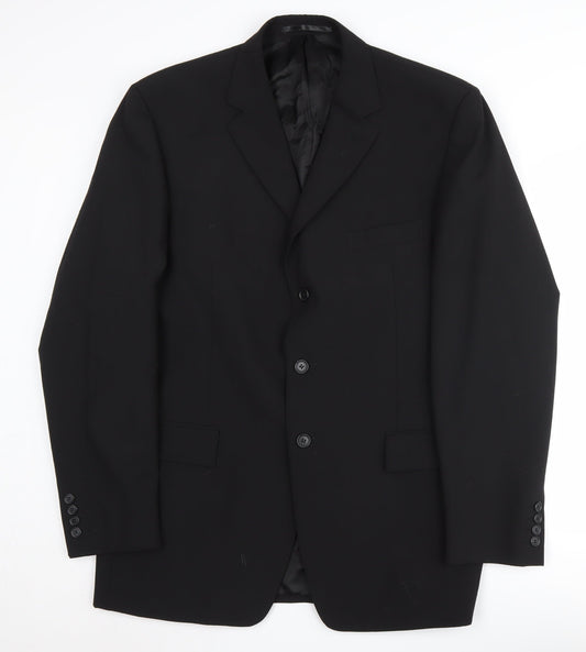 Mens UK Size 42 Moss Regular Black Suit Jacket