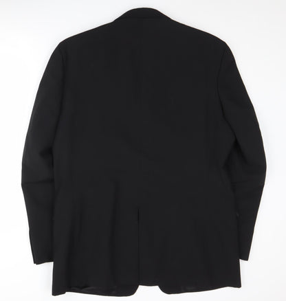 Mens UK Size 42 Moss Regular Black Suit Jacket