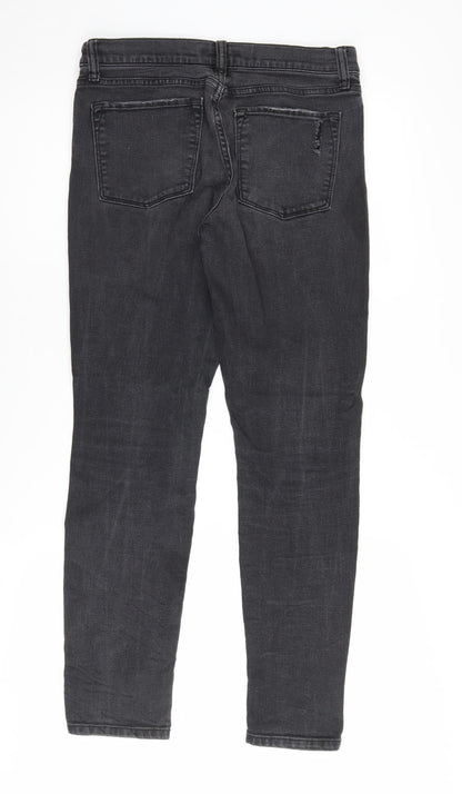 Banana Republic Women's Black Skinny Distressed Jeans Size 10