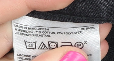 Banana Republic Women's Black Skinny Distressed Jeans Size 10