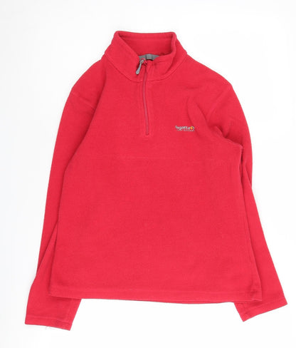 Regatta Women's Red 1/2 Zip Fleece Sweatshirt Size 10