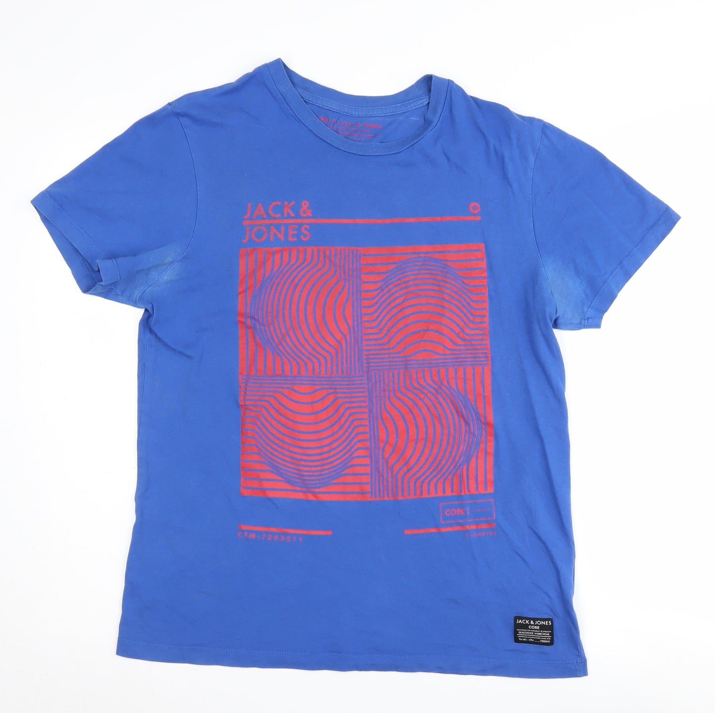 Mens UK Size L JACK & JONES Blue  T-Shirt