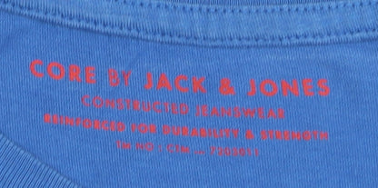 Mens UK Size L JACK & JONES Blue  T-Shirt
