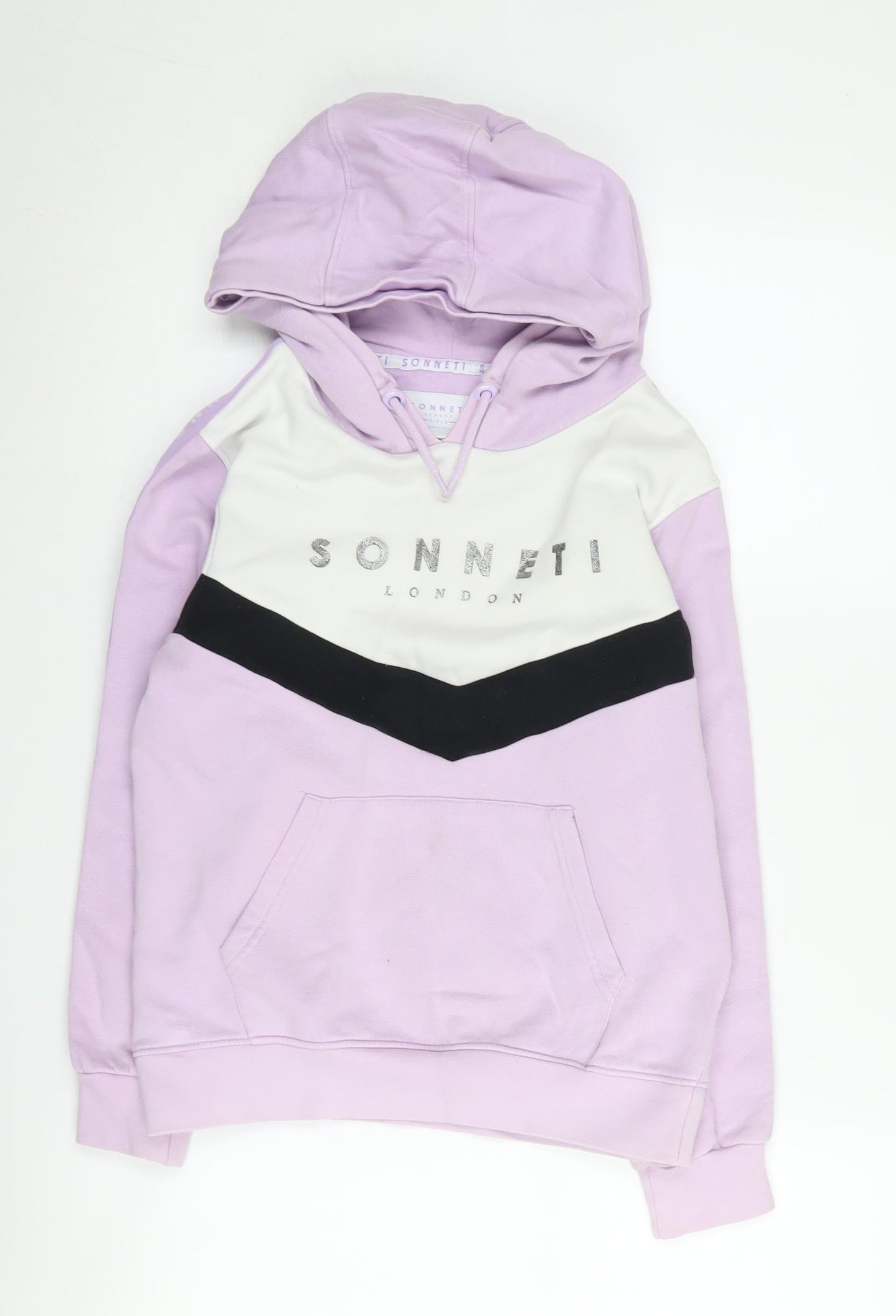 Sonneti Girls Purple Logo Hoodie, Size 10-11 Years