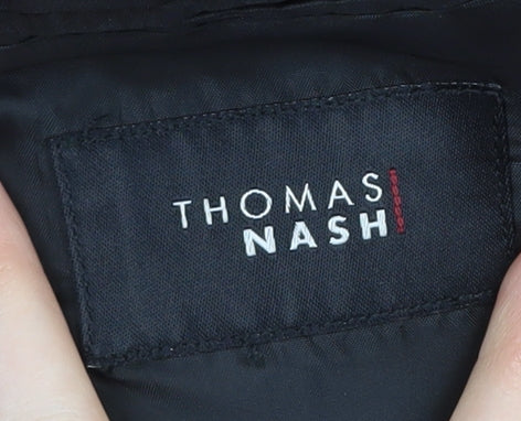 Mens UK Size 44 Thomas Nash Regular Black Suit Jacket