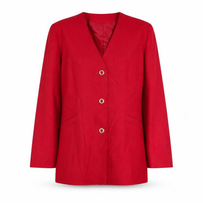 Womens UK Size 14 Eastex Regular Red Suit Jacket