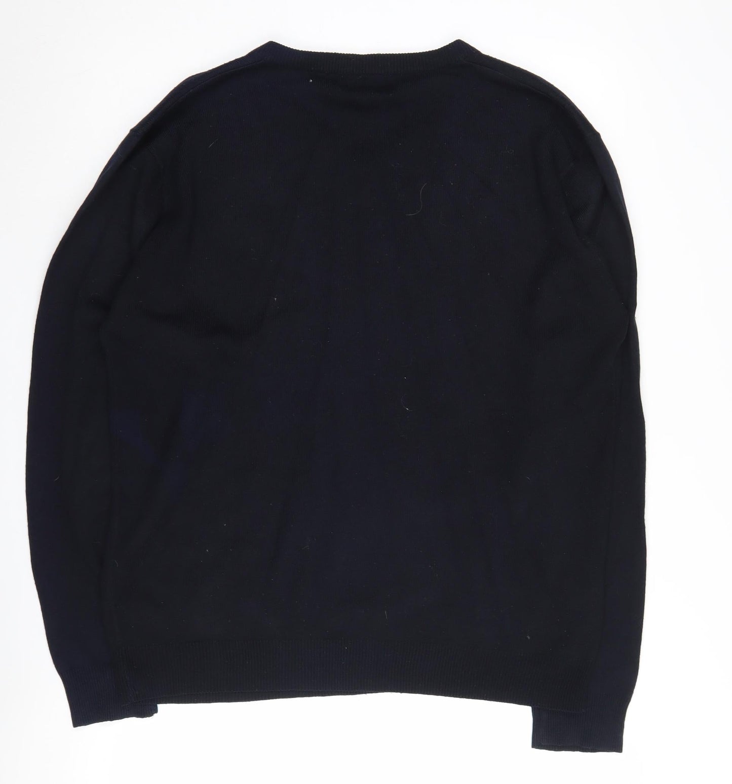 Pierre Cardin Men's Black L V-Neck Pullover Jumper