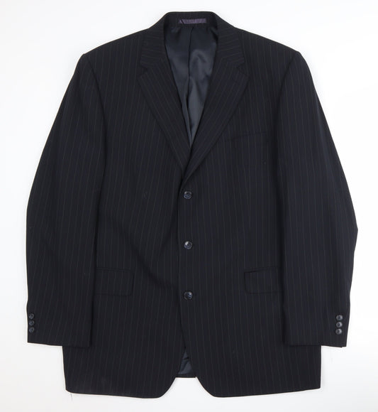 Mens UK Size 46 CENTAUR Regular Black Suit Jacket