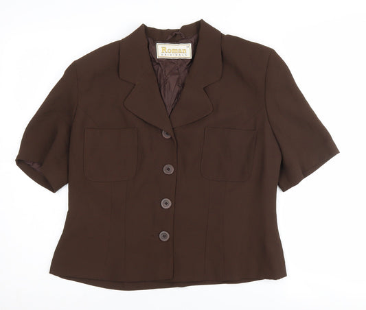 Roman Originals Women's Brown Blazer Size 12