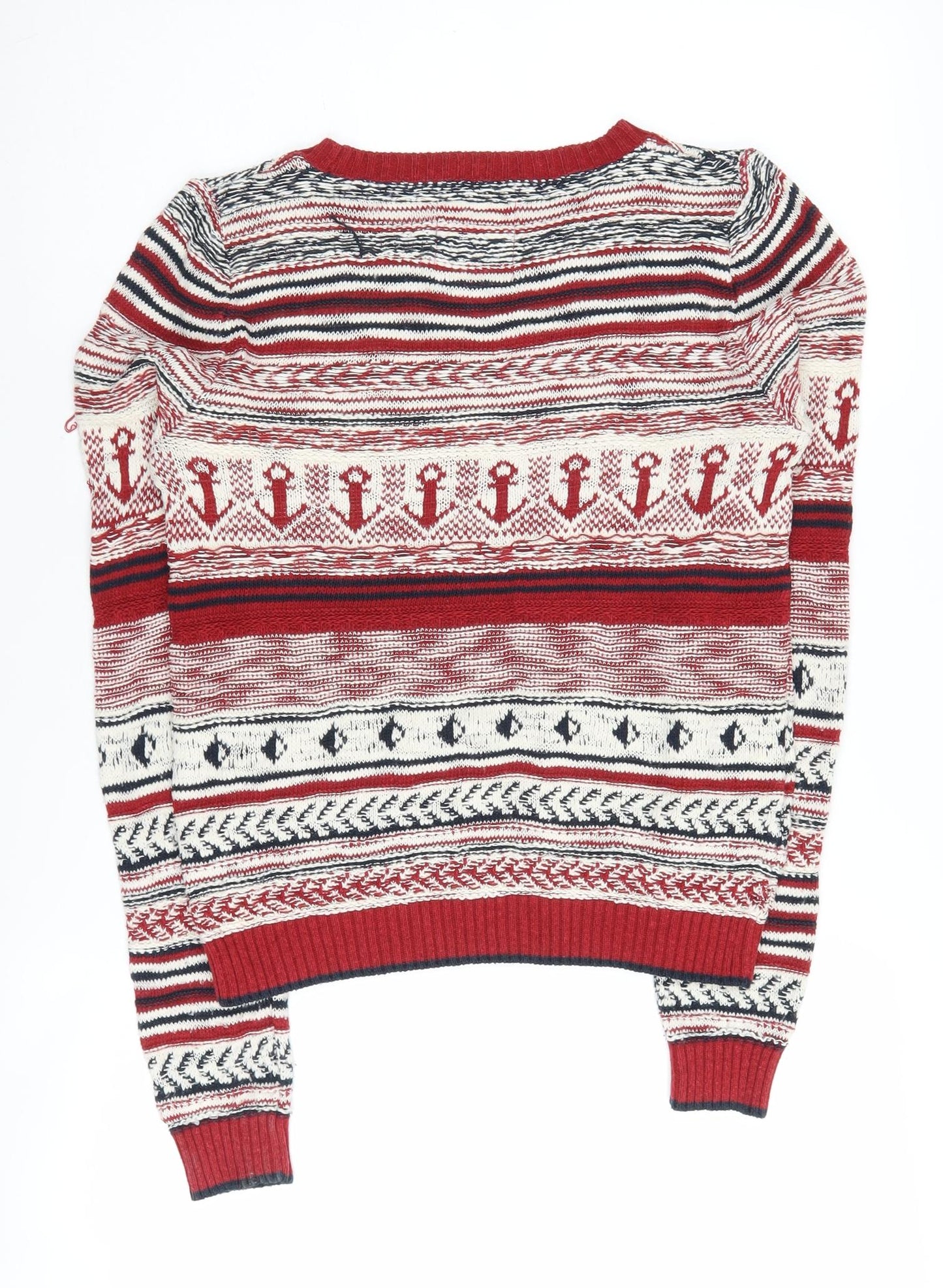 Womens UK Size 8 SoulCal & Co Red Pullover Jumper