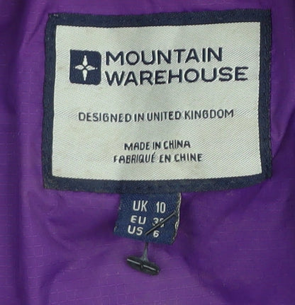 Mountain Warehouse Women's Purple Waterproof Rain Coat