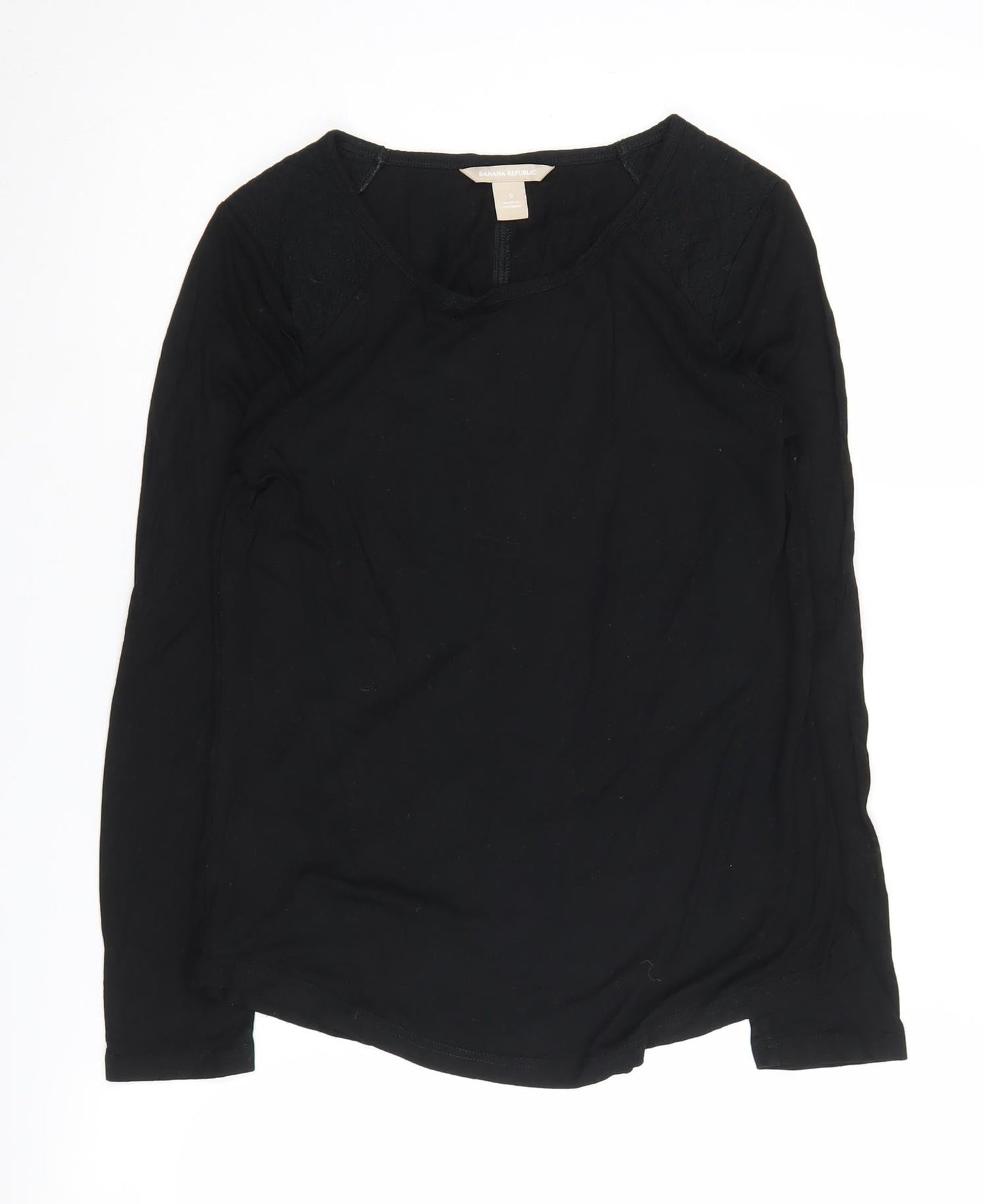 Banana Republic Women's Black Blouse, Size S, Casual Elegance
