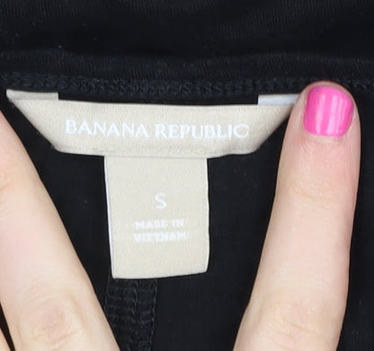 Banana Republic Women's Black Blouse, Size S, Casual Elegance