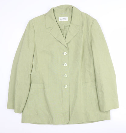 Eastex Women's Green Blazer, Size 14, Business Casual Style