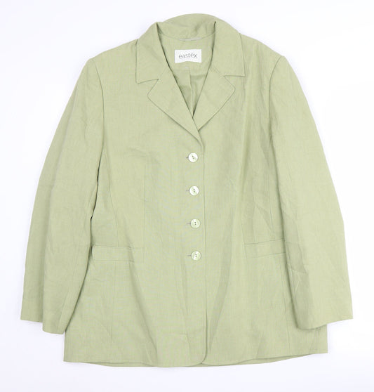 Eastex Women's Green Blazer, Size 14, Business Casual Style