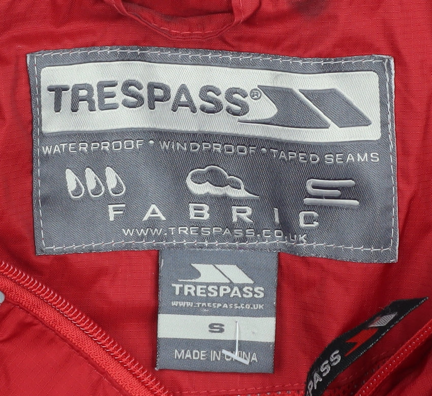 Mens UK Size S Trespass Red Rain Coat