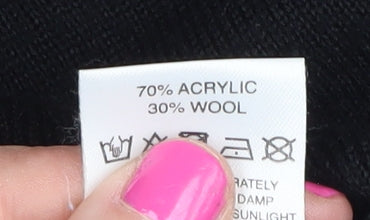 Eastex Black High Neck Women's Jumper Size 10