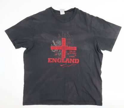 Nike Men's Black Patriotic Graphic T-Shirt 2XL