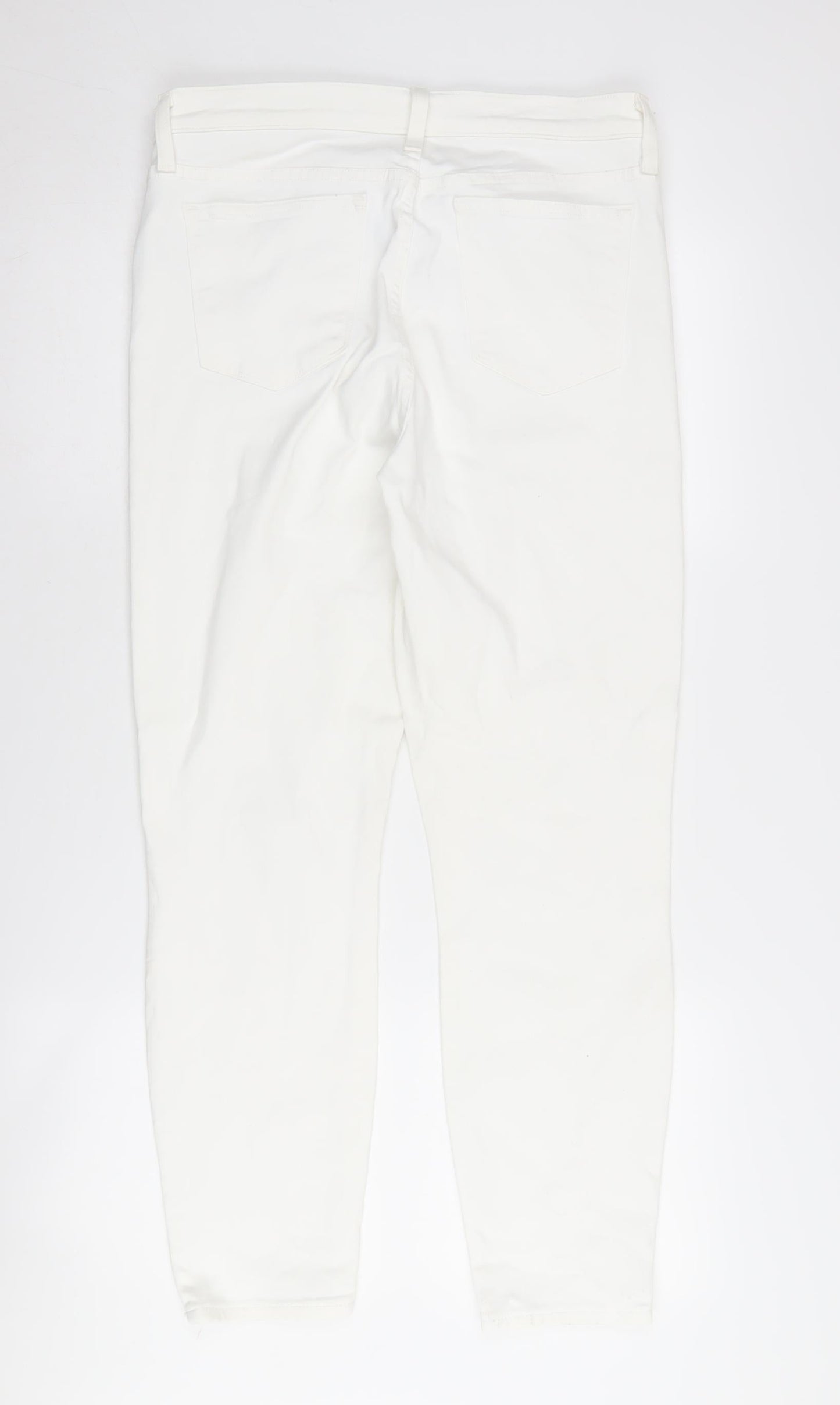 Womens UK Size 31 J.CREW Slim Fit Skinny White Jeans