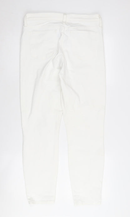 Womens UK Size 31 J.CREW Slim Fit Skinny White Jeans