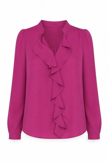Womens UK Size 6 Jaeger Purple  Blouse
