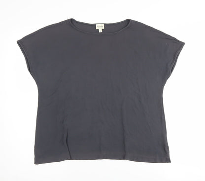 Womens UK Size M Viyella Black Basic T-Shirt