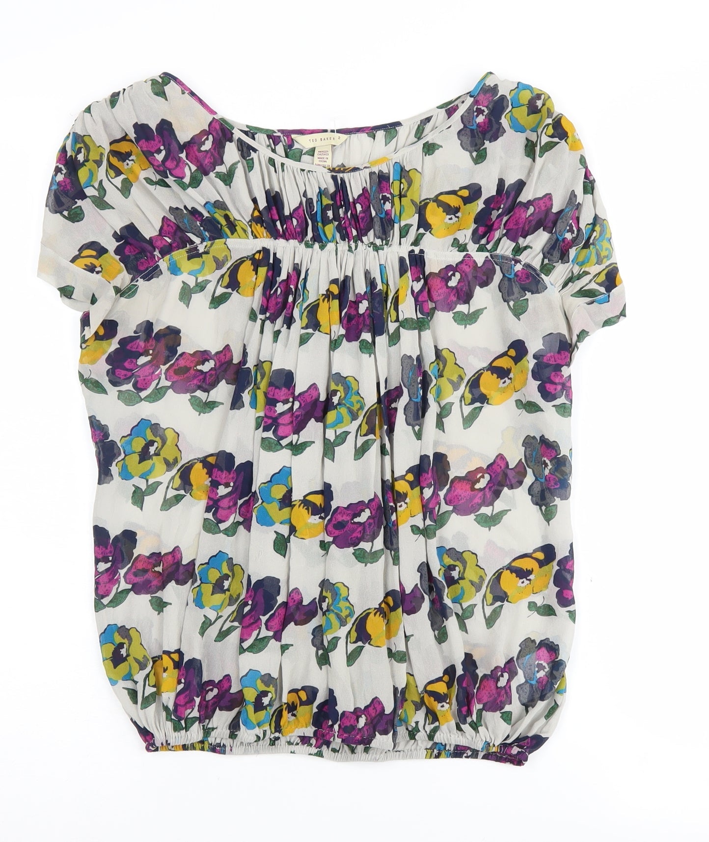 Womens UK Size 10 Ted Baker Multicoloured  Blouse