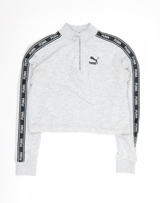Puma Women's Grey Logo Sweatshirt XS