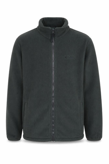 Front view of Mountain Warehouse boys’ green jacket, size 13, winter fleece