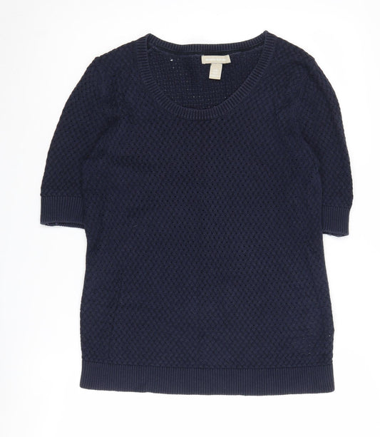 Womens UK Size L Banana Republic Blue Pullover Jumper
