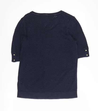 Womens UK Size L Banana Republic Blue Pullover Jumper