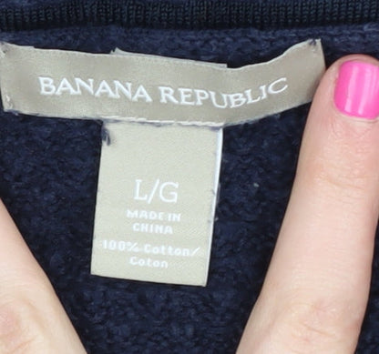 Womens UK Size L Banana Republic Blue Pullover Jumper