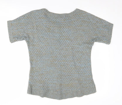 Women's Multicoloured Chunky-Knit Pullover Jumper - Size 2
