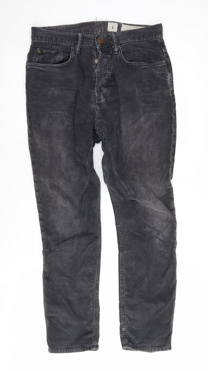 AllSaints Men's Black Straight Jeans Size 28