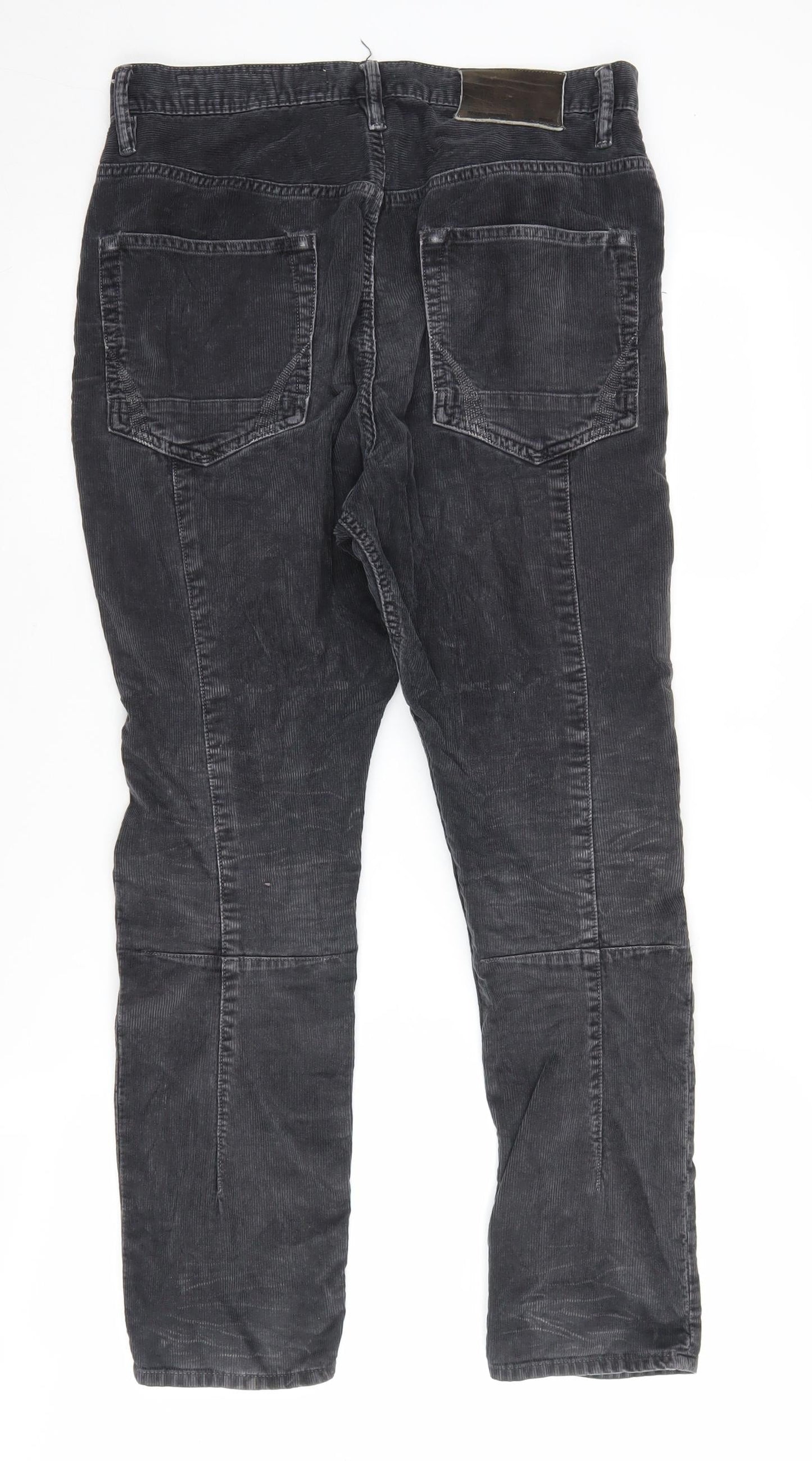 AllSaints Men's Black Straight Jeans Size 28