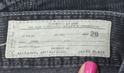 AllSaints Men's Black Straight Jeans Size 28