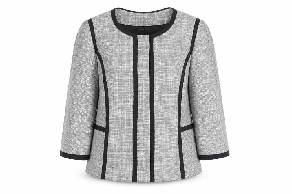 Womens UK Size 14 Viyella Petites Grey Blazer