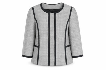 Womens UK Size 14 Viyella Petites Grey Blazer