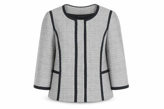 Womens UK Size 14 Viyella Petites Grey Blazer