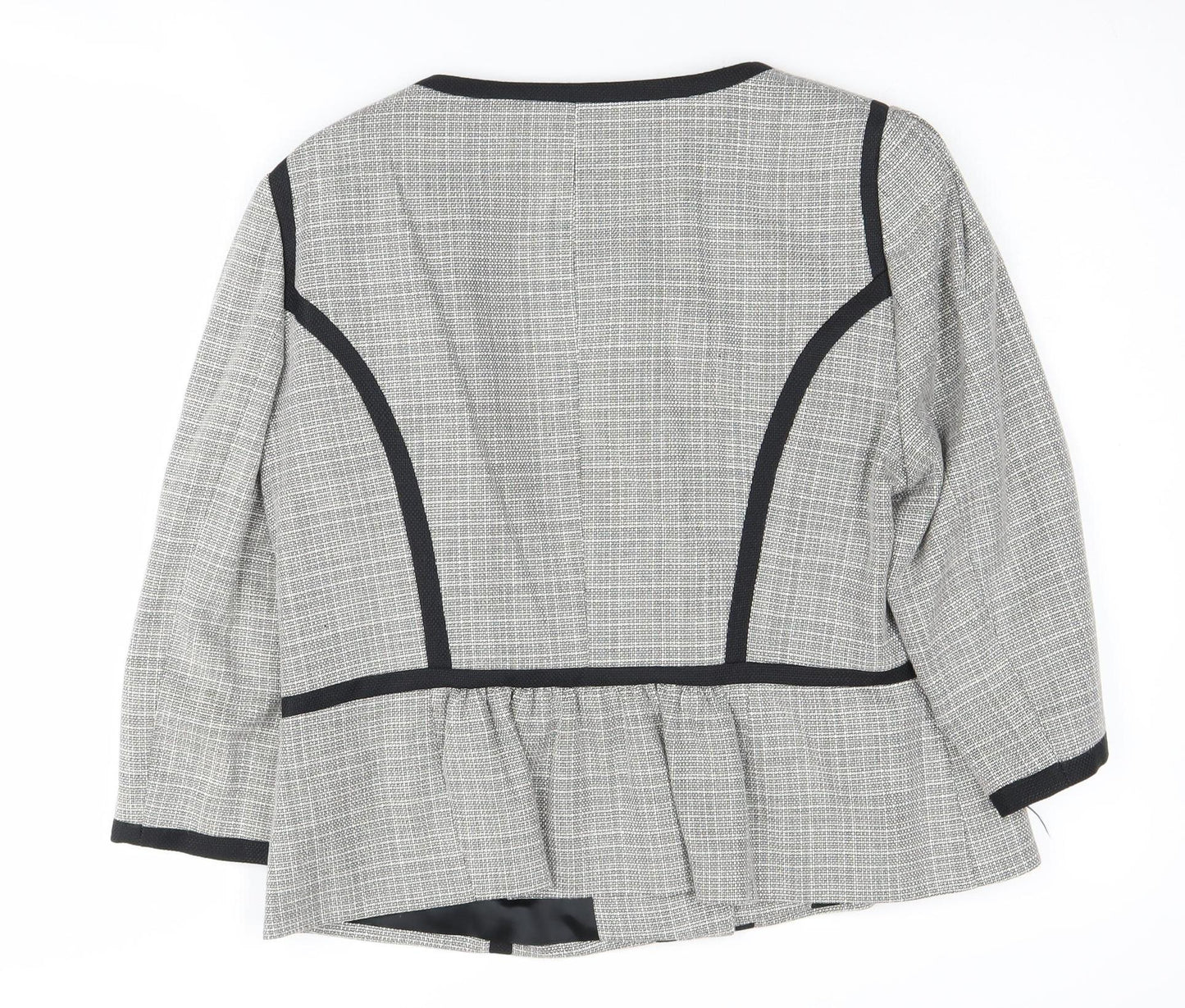 Viyella Women's Grey Petites Blazer Check Size 14